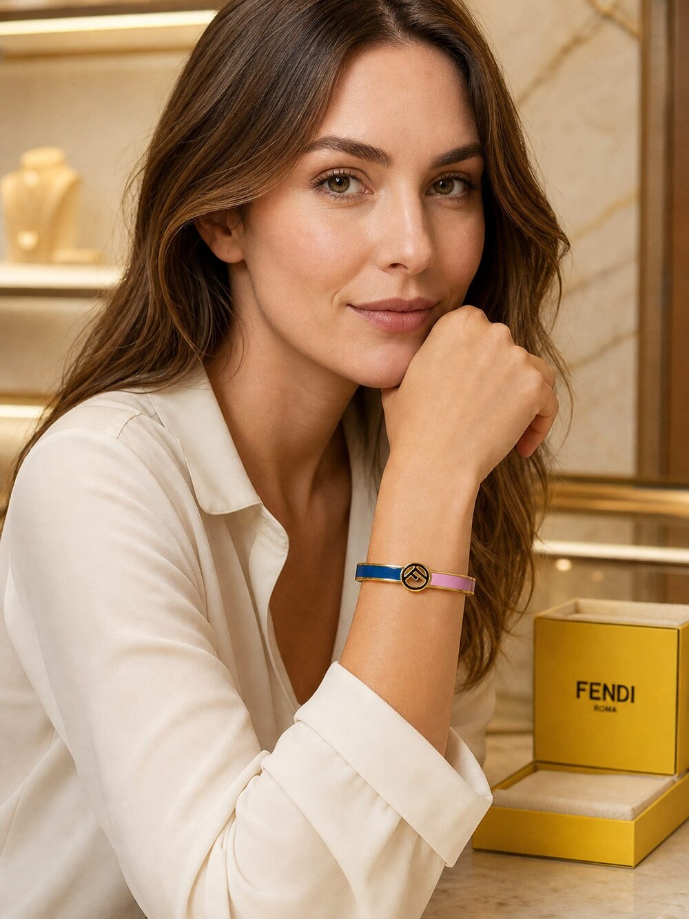 Fendi Modern Designer Bracelet Style 11 | New with Box - Picture 9 of 9
